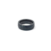Tungsten with Black Onyx Men Wedding Ring Size 10 Triton